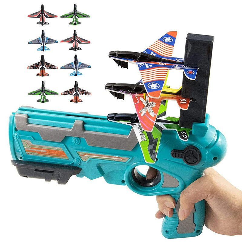 Airplane Launcher Toy Gun with Foam Glider