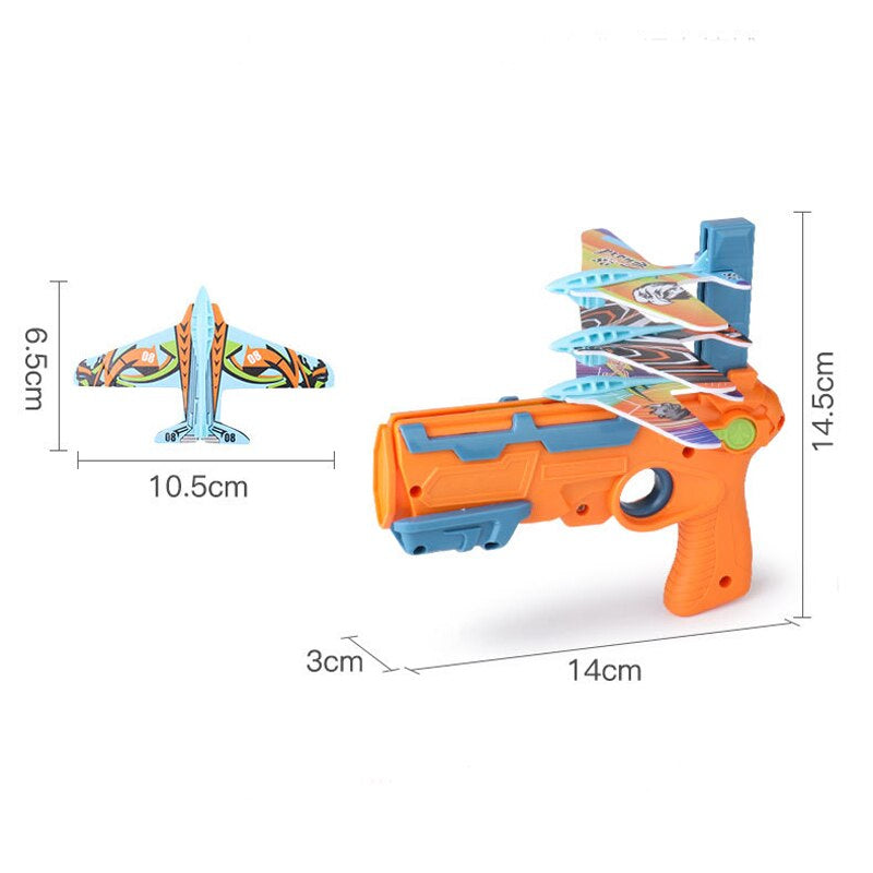 Airplane Launcher Toy Gun with Foam Glider