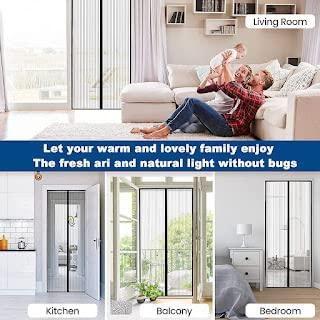 Magnetic Anti Mosquito Door Curtains With Magnets Reinforced Polyester