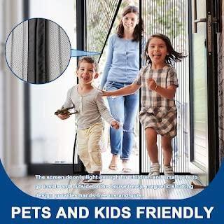 Magnetic Anti Mosquito Door Curtains With Magnets Reinforced Polyester