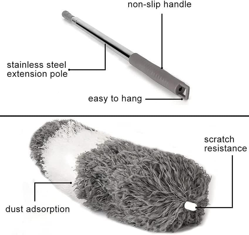 Flexible Mop Duster With 8 Ft. Long Rod