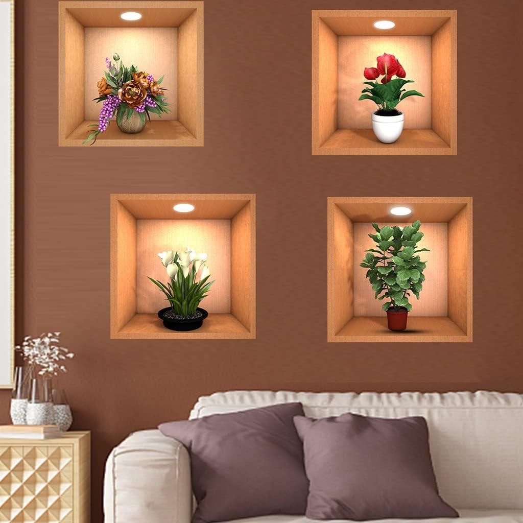 3D Premium Wall Stickers ( Pack Of 4 Stickers )