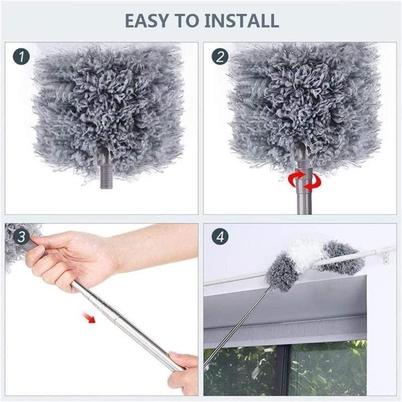 Flexible Mop Duster With 8 Ft. Long Rod